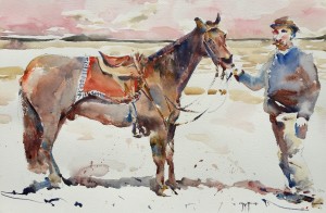 Day 5, Horses are the reason Mr. Reid became an artist.