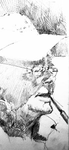 Day 5, practicing drawing the master Mr. C. Reid himself